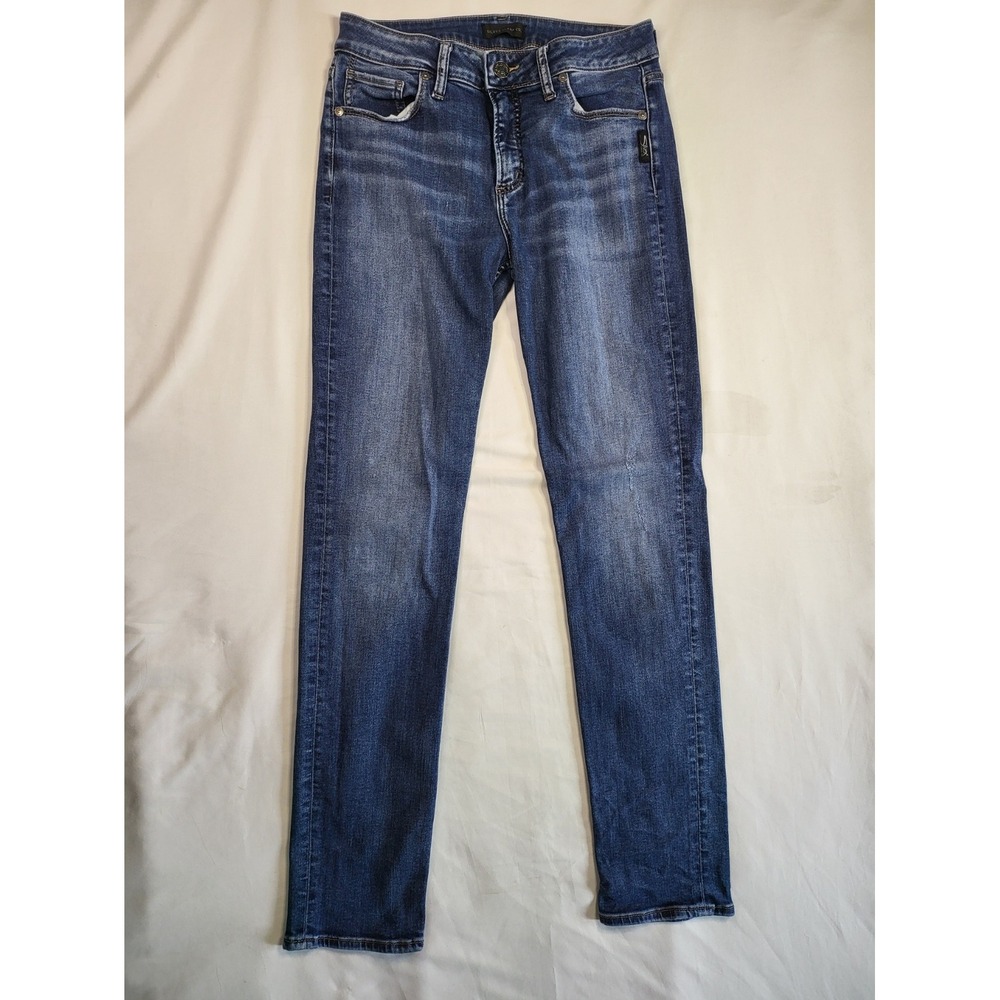 Silver Jeans Co Avery Slim Curvy High Rise Jeans W30 L31‎